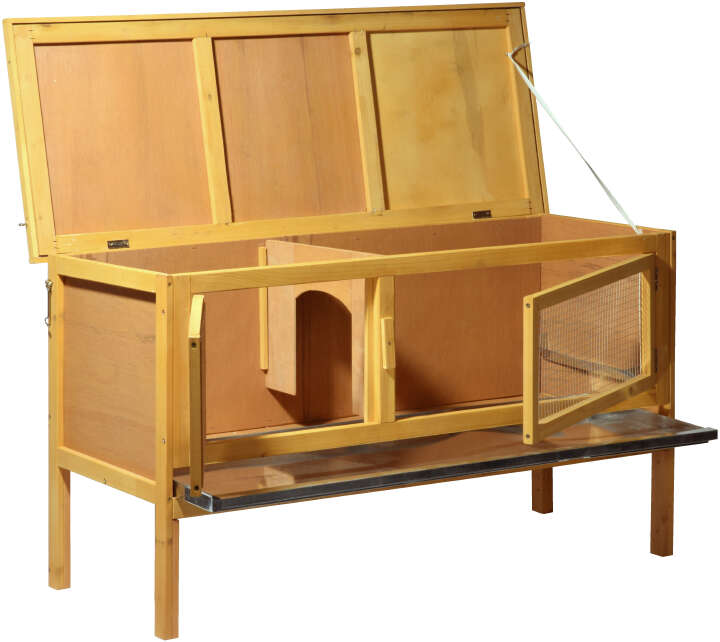 dobar Kleintierstall Tradition Outdoor aus Holz mit verzinktem Boden